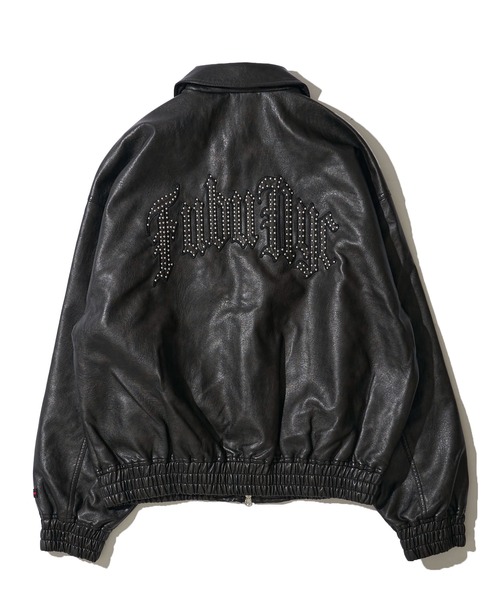 ADPOSION（アドポーション）の「【FUBU / フブ】Faux Leather Studs Patch Jacket / フェイクレザー スタッズ パッチ ジャケット（ブルゾン・メンズ・ブラック/ブラウン・LARGE/X-LARGE/MEDIUM）」の12枚目の写真