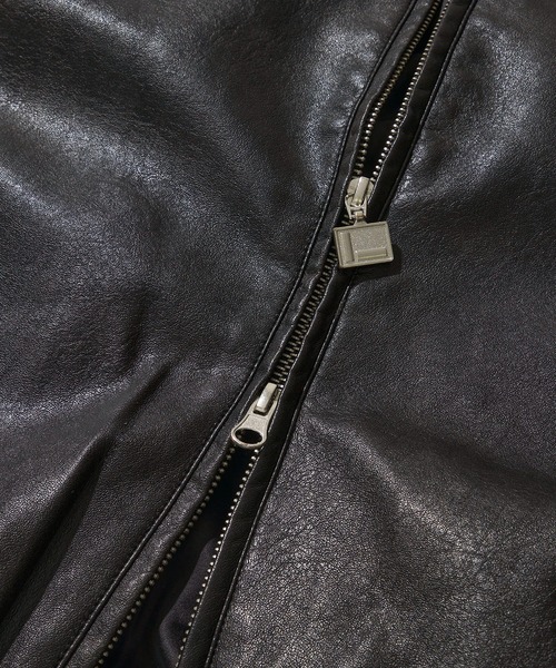 ADPOSION（アドポーション）の「【FUBU / フブ】Faux Leather Studs Patch Jacket / フェイクレザー スタッズ パッチ ジャケット（ブルゾン・メンズ・ブラック/ブラウン・LARGE/X-LARGE/MEDIUM）」の6枚目の写真