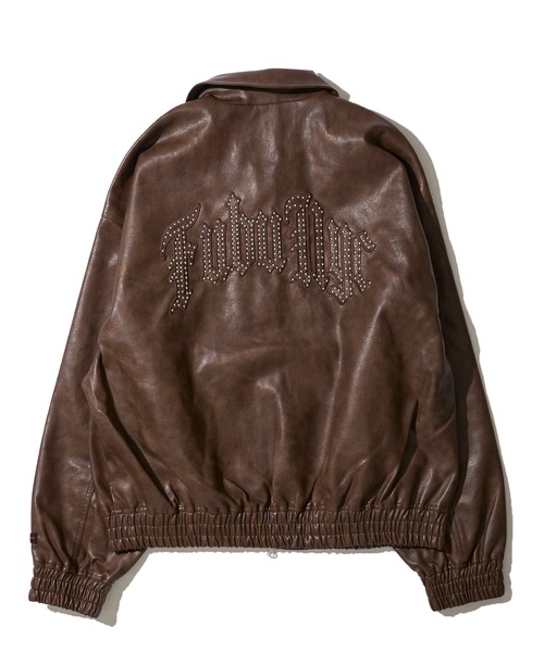 ADPOSION（アドポーション）の「【FUBU / フブ】Faux Leather Studs Patch Jacket / フェイクレザー スタッズ パッチ ジャケット（ブルゾン・メンズ・ブラック/ブラウン・LARGE/X-LARGE/MEDIUM）」の10枚目の写真