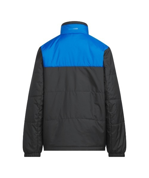 adidas（アディダス）の「アディダス adidas キッズ マストハブ スモールロゴ ルーズフィット 中わた入りライトジャケット（ブルゾン・キッズ・ブラック×ブルー/ピンク・130cm/140cm/150cm/160cm）」の5枚目の写真