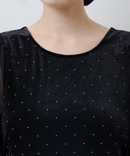 Kastane（カスタネ）の「【結婚式/オケージョン】ベロアスタッズワンピース（ワンピース・レディース・ブラック/ブラウン・1/0）」の21枚目の写真