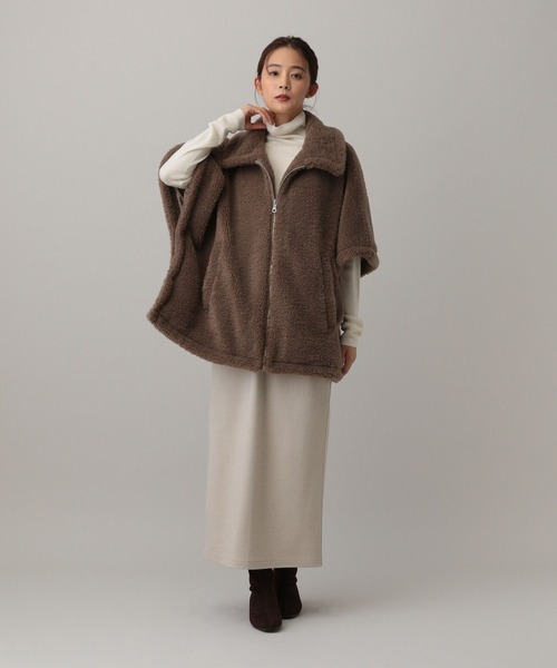 GLOBAL WORK（グローバルワーク）の「MATINEE LINE/シルクウールリブハイネック/611157（ニット/セーター・レディース・レッド/ブラウン/チャコール/オフホワイト・MEDIUM/LARGE）」の19枚目の写真