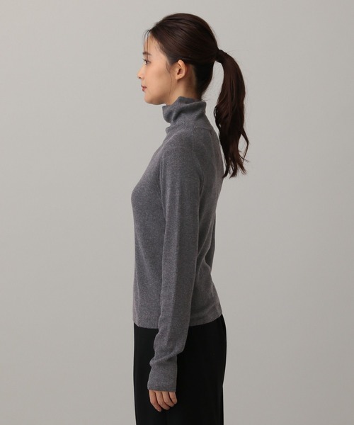 GLOBAL WORK（グローバルワーク）の「MATINEE LINE/シルクウールリブハイネック/611157（ニット/セーター・レディース・レッド/ブラウン/チャコール/オフホワイト・MEDIUM/LARGE）」の9枚目の写真