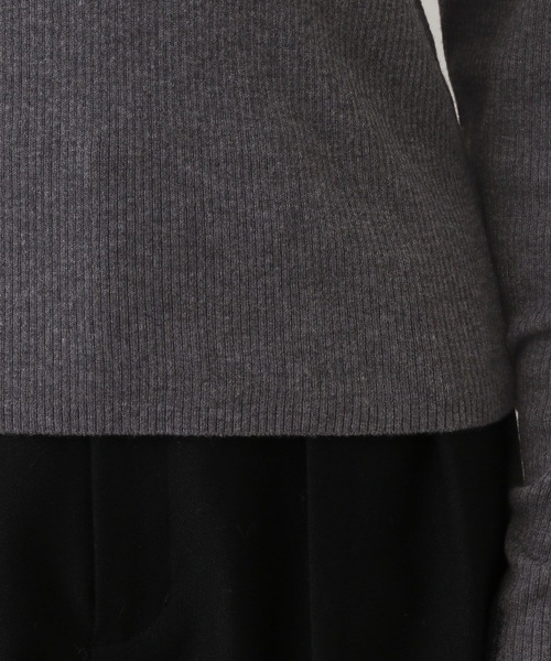 GLOBAL WORK（グローバルワーク）の「MATINEE LINE/シルクウールリブハイネック/611157（ニット/セーター・レディース・レッド/ブラウン/チャコール/オフホワイト・MEDIUM/LARGE）」の14枚目の写真