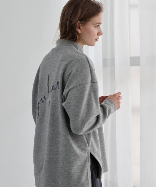 Julier Yoga and Relax（ジュリエヨガアンドリラックス）の「Julier ブラッシュメルトンプルオーバー（その他トップス・レディース・ブラック/オフホワイト/グレー/ミント・FREE）」の11枚目の写真