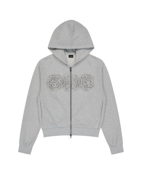 AAKAM(アーカム)の「Flowers Zip-Up Hoodie (Gray)(パーカー・レディース・その他・1/2)」の2枚目の写真