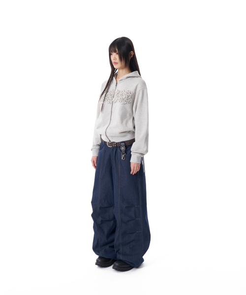 AAKAM(アーカム)の「Flowers Zip-Up Hoodie (Gray)(パーカー・レディース・その他・1/2)」の8枚目の写真