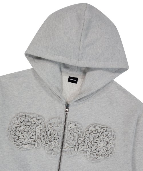 AAKAM(アーカム)の「Flowers Zip-Up Hoodie (Gray)(パーカー・レディース・その他・1/2)」の9枚目の写真