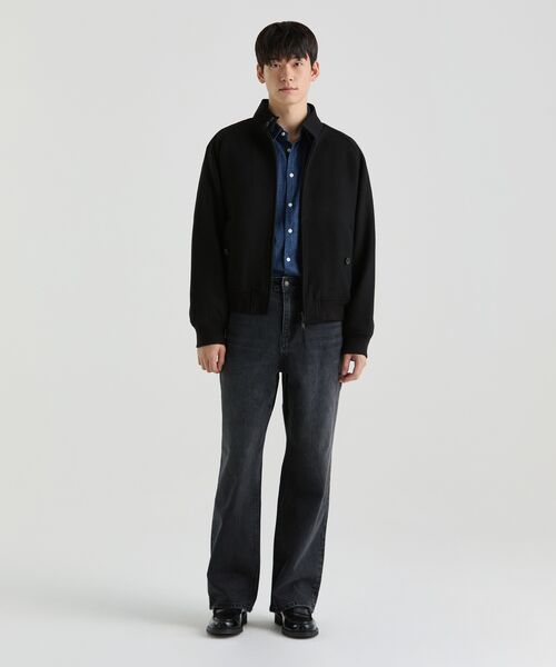 MUSINSA STANDARD（ムシンサスタンダード）の「CALIKストレートデニムパンツ[ウォッシュドブラック]（デニムパンツ・メンズ・その他・27/28/29/34/32/30/31/33/26/40/38/42/36）」の9枚目の写真