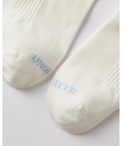 UNQUITTE(アンキュイット)の「【UNQUITTE】elitude socks white アンキュイット 着圧ソックス(ソックス/靴下・レディース・ホワイト/チャコール/ブラック・22-24cm/22-28cm)」の8枚目の写真