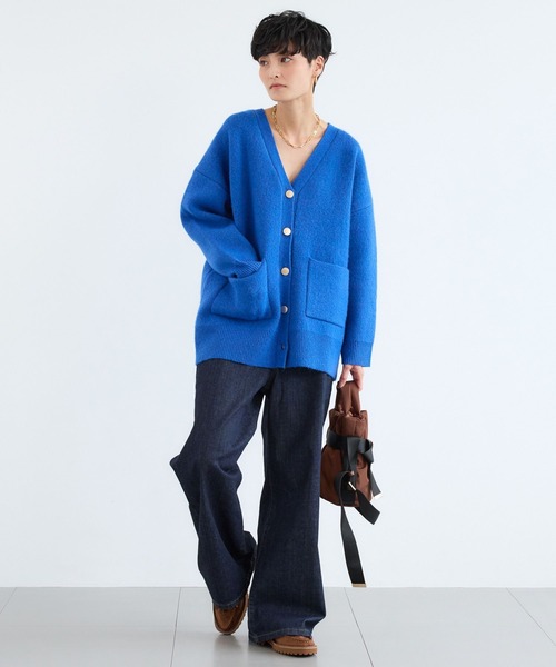 BARNYARDSTORM（バンヤードストーム）の「BARNYARDSTORM / ポケツキＷフェイスカーディガン / ハンドウォッシャブル【WEB限定カラー】（カーディガン/ボレロ・レディース・ブルー/グレー/チャコールグレー/ライトベージュ/ブラウン・FREE）」の22枚目の写真