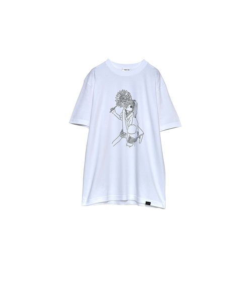 Nora Lily(ノラリリー)の「【Nora Lily】YUHO & Flower S/S Tee(Tシャツ/カットソー・メンズ・ホワイト/グリーン/ブラック・LARGE)」の2枚目の写真