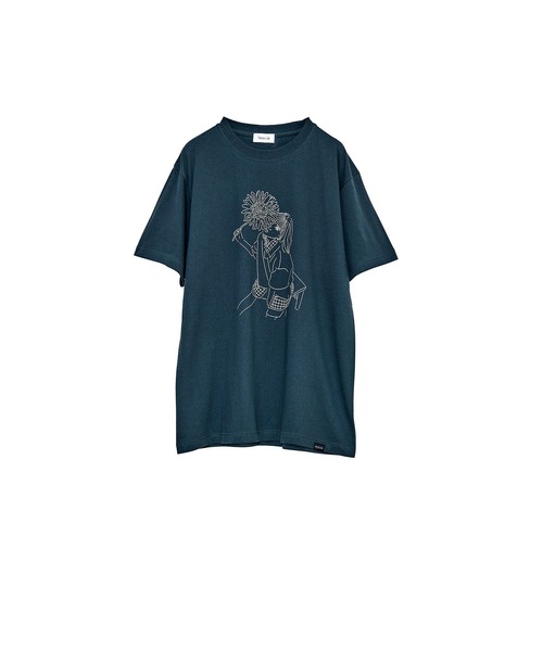 Nora Lily(ノラリリー)の「【Nora Lily】YUHO & Flower S/S Tee(Tシャツ/カットソー・メンズ・ホワイト/グリーン/ブラック・LARGE)」の12枚目の写真