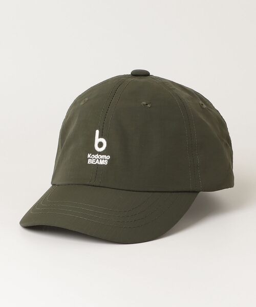 こども ビームス（コドモビームス）の「bロゴ キャップ（キャップ・キッズ・オリーブ/ホワイト系その他6・ONE SIZE）」の2枚目の写真