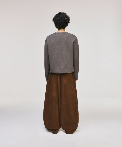 SIGNATURE（シグネチャ）の「カーブドコーデュロイバンディングパンツ[ブラウン]（スウェットパンツ・レディース・その他・MEDIUM/LARGE）」の10枚目の写真