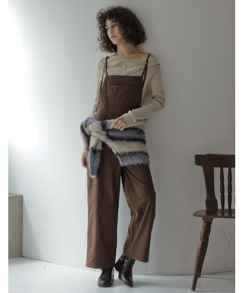 Re:EDIT（リエディ）の「[2025 WINTER COLLECTION]シャギーニットマルチボーダーショートトップス（ニット/セーター・レディース・ブラック/ブルー/イエロー・MEDIUM/LARGE）」の16枚目の写真