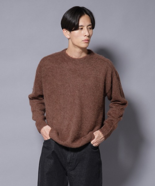 よっしーPHIGVEL クルーネックモヘアニット ブラウン よっしー様専用