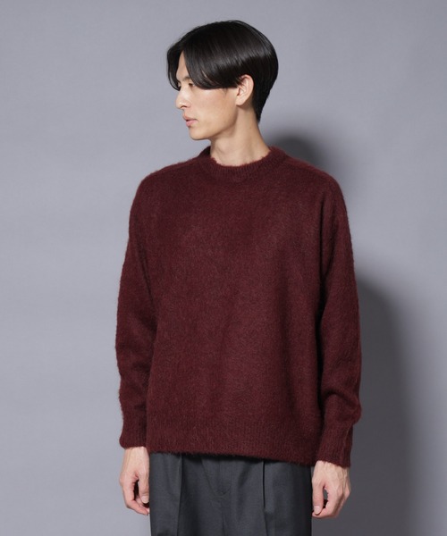 Needles FK237 モヘヤ混 クルーネック ローゲージニット セーター Needles FK237 モヘヤ混 クルーネック ローゲージニット セーター