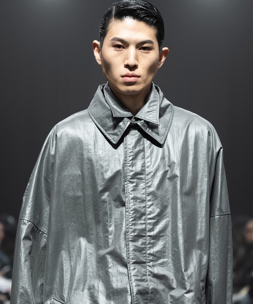MSML(エムエスエムエル)の「GLOSSY MAX COAT(トレンチコート・メンズ・ブラック・S/M/L/XL)」の9枚目の写真