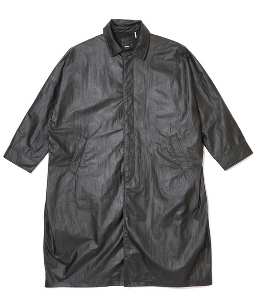 MSML(エムエスエムエル)の「GLOSSY MAX COAT(トレンチコート・メンズ・ブラック・S/M/L/XL)」の2枚目の写真