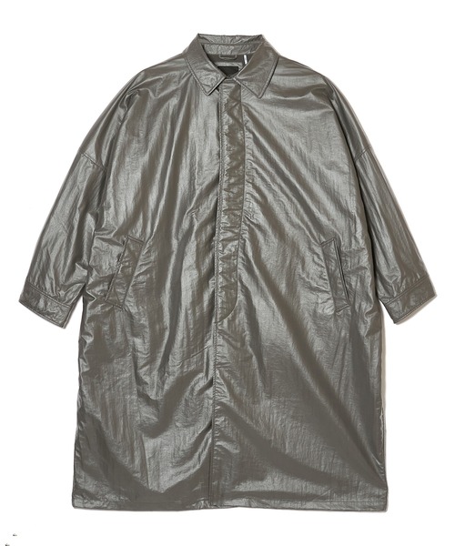MSML(エムエスエムエル)の「GLOSSY MAX COAT(トレンチコート・メンズ・ブラック・S/M/L/XL)」の6枚目の写真