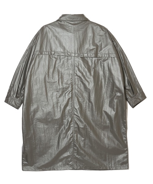 MSML(エムエスエムエル)の「GLOSSY MAX COAT(トレンチコート・メンズ・ブラック・S/M/L/XL)」の7枚目の写真