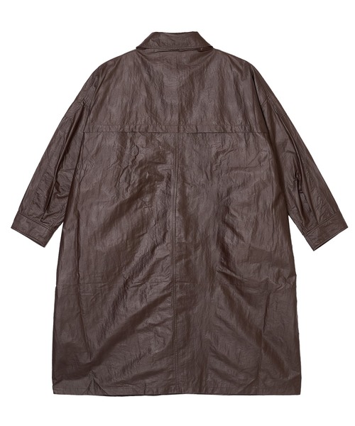 MSML(エムエスエムエル)の「GLOSSY MAX COAT(トレンチコート・メンズ・ブラック・S/M/L/XL)」の11枚目の写真