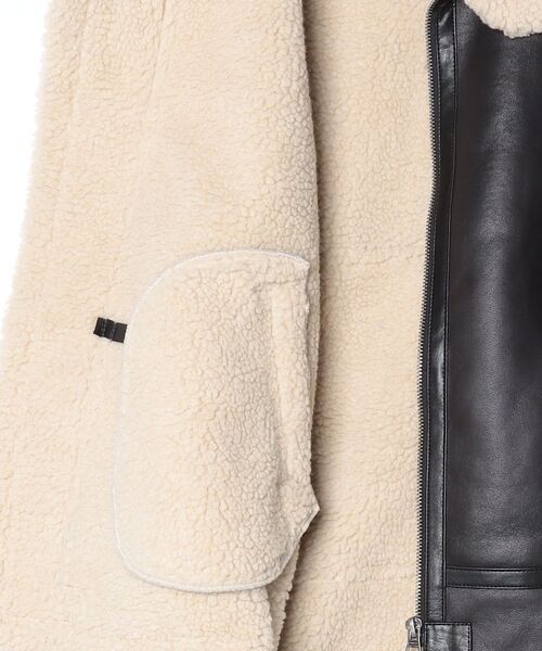 Valley Apparel(バレーアパレル)の「Valley Apparel / B-3 フェイクムートンジャケット / VA5003(ミリタリージャケット・メンズ・ブラック/ブラウン・LARGE/X-LARGE)」の6枚目の写真