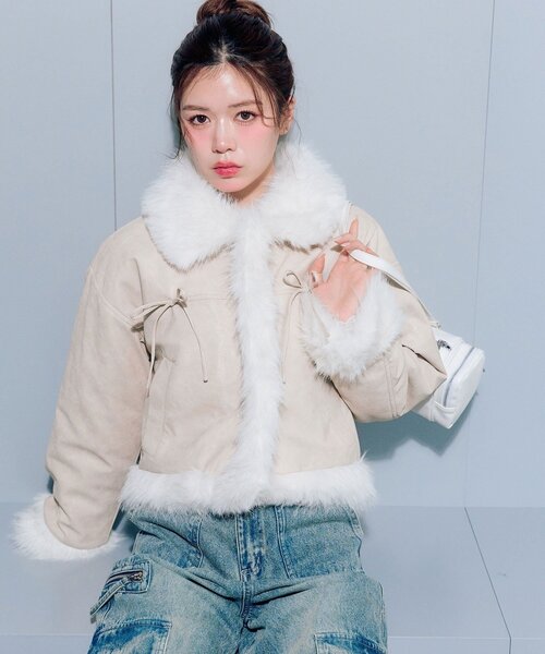 ファームートンジャケット（ムートンコート）｜OLIVE des OLIVE