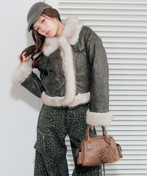 セール】ファームートンジャケット（ムートンコート）｜OLIVE des