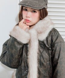 OLIVE des OLIVE | ファームートンジャケット(ムートンコート)