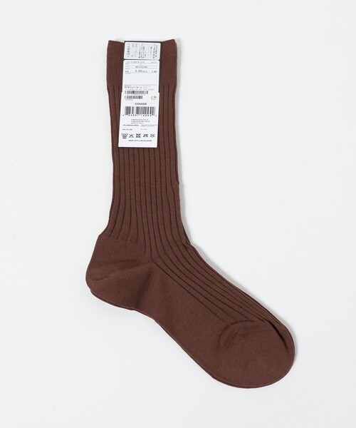 Pantherella（パンセレラ）の「＜Pantherella＞カラー リブソックス（ソックス/靴下・メンズ・ブラウン系/ダークグリーン/ライトブルー/ネイビー/マスタード/ダークグレー/レッド/ダークブラウン・S）」の4枚目の写真