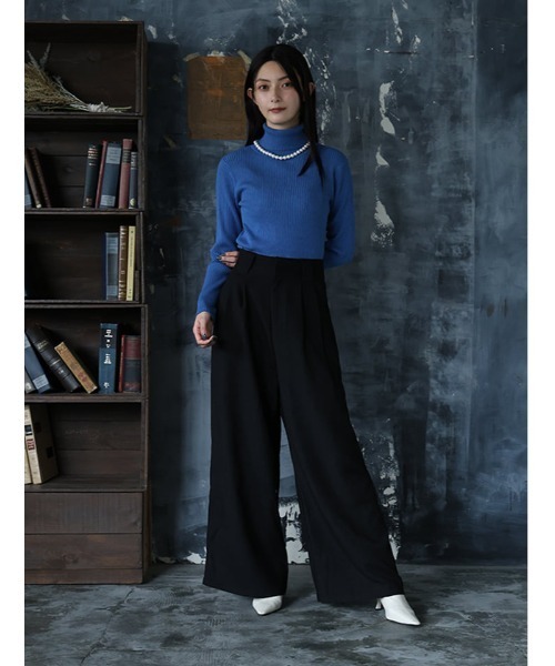 fifth(フィフス)の「【honoセレクト】 【U150サイズあり】起毛ハイウエストタックワイドパンツ(その他パンツ・レディース・ブラック/ブラウン・M/XS)」の11枚目の写真