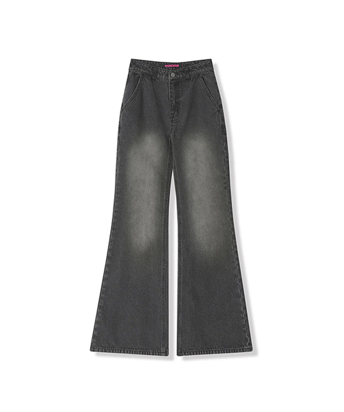 Vivacious(ビバシャス)の「Back Slender Bootscut Jeans BLACK(デニムパンツ・レディース・ブラック・LARGE/MEDIUM/SMALL)」の1枚目の写真