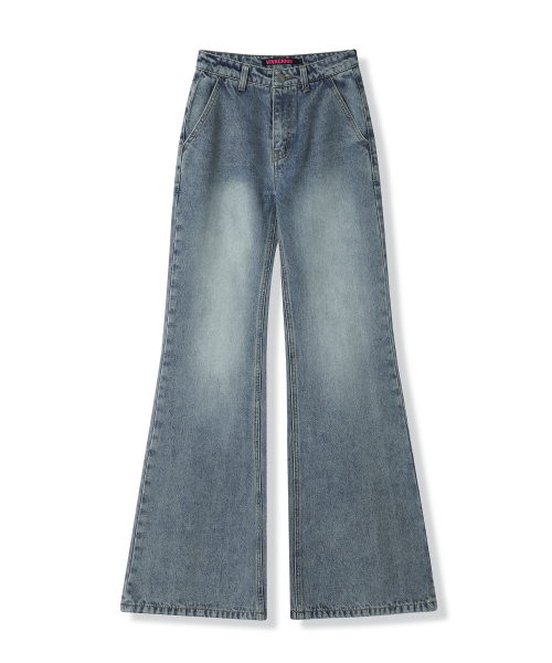 Vivacious(ビバシャス)の「Back Slender Bootscut Jeans BLACK(デニムパンツ・レディース・ブラック・LARGE/MEDIUM/SMALL)」の2枚目の写真