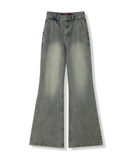 Vivacious(ビバシャス)の「Back Slender Bootscut Jeans BLACK(デニムパンツ・レディース・ブラック・LARGE/MEDIUM/SMALL)」の3枚目の写真