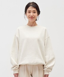 リブ イン コンフォート ラフに着るだけでこなれ見えする 大人専用すそドロストトレーナー