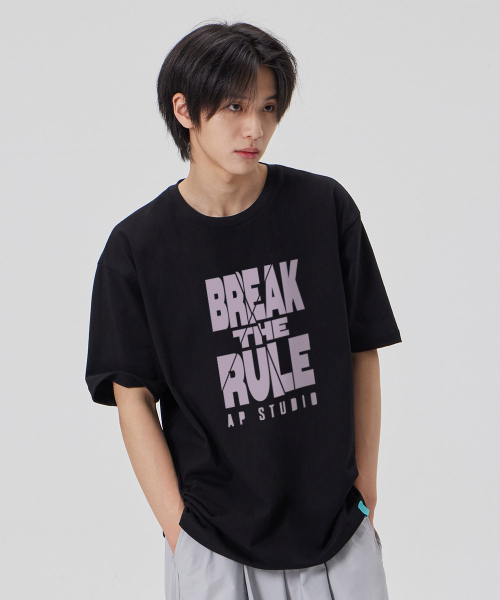 ASTRAL PROJECTION（アストラルプロジェクション）の「[ブレイクザルール]コットンルーズフィット半袖Tシャツ_ブラック（Tシャツ/カットソー・メンズ・その他・MEDIUM/LARGE/X-LARGE/XX-LARGE）」の2枚目の写真