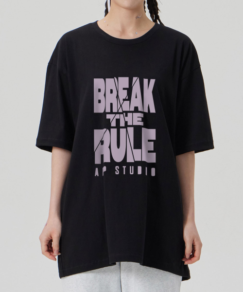 ASTRAL PROJECTION（アストラルプロジェクション）の「[ブレイクザルール]コットンルーズフィット半袖Tシャツ_ブラック（Tシャツ/カットソー・メンズ・その他・MEDIUM/LARGE/X-LARGE/XX-LARGE）」の3枚目の写真
