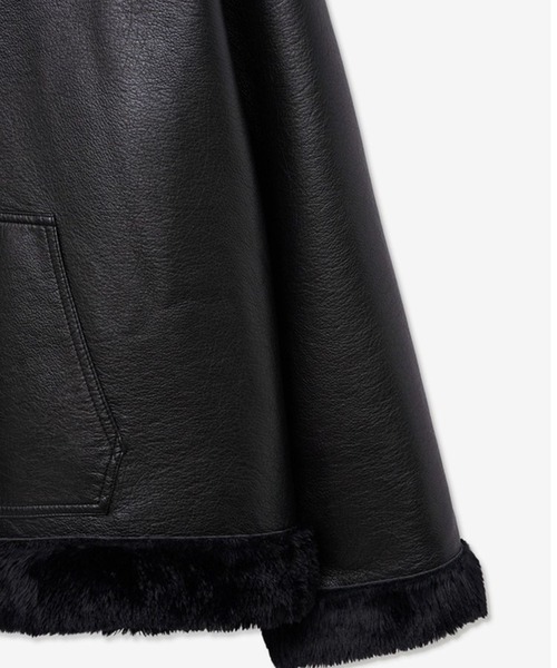 V2（ブイツー）の「V2／8224レザームートンジャケット（ブルゾン・メンズ・ブラック・MEDIUM/LARGE）」の13枚目の写真