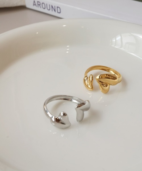 Port(ポート)の「【 Port / ポート 】 メタル ハート ハグリング(リング・レディース・シルバー/ゴールド・FREE)」の6枚目の写真