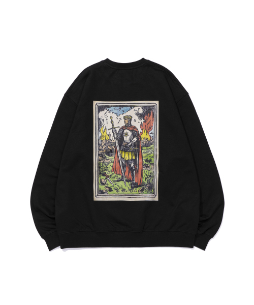 EXTRAORDINARY（エクストラオーディナリー）の「KING TAROT CREWNECK BLACK（スウェット・メンズ・その他・X-LARGE/LARGE/MEDIUM）」の4枚目の写真