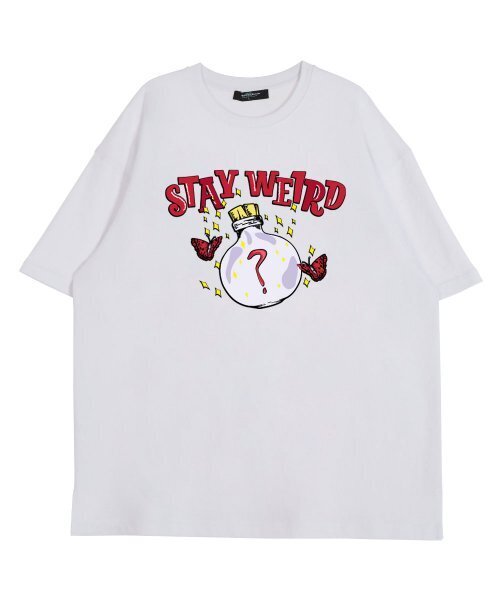 ASTRAL PROJECTION(アストラルプロジェクション)の「ステイウィアード ラウンドネック 15番手 綿 半袖Tシャツ_ホワイト(Tシャツ/カットソー・レディース・その他・LARGE/X-LARGE)」の2枚目の写真