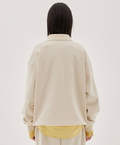 VETEZE（ベテゼ）の「Tenni Pique Loose fit T-Shirt (Ivory)（ポロシャツ・レディース・その他・LARGE）」の5枚目の写真