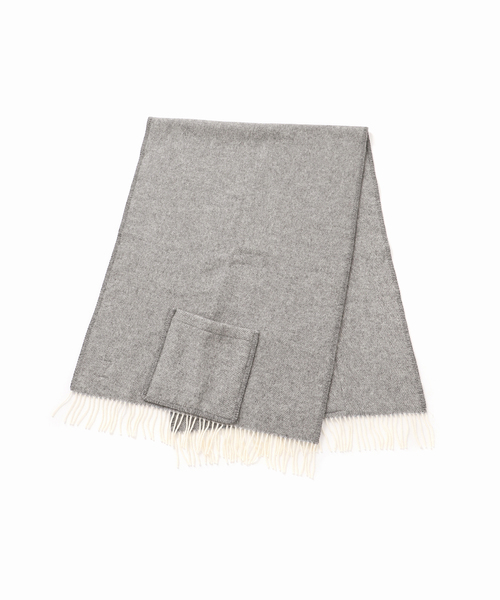 plage（プラージュ）の「LAPUAN KANKURIT / ラプアンカンクリ POCKET SHAWL ARVO ショール（ストール/ショール・レディース・グレー/ベージュ・FREE）」の3枚目の写真