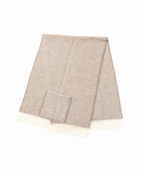 plage（プラージュ）の「LAPUAN KANKURIT / ラプアンカンクリ POCKET SHAWL ARVO ショール（ストール/ショール・レディース・グレー/ベージュ・FREE）」の6枚目の写真