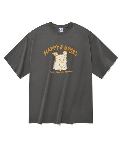 RADINEO(ラディネオ)の「ハッピードギ 半袖Tシャツ グレー(Tシャツ/カットソー・メンズ・その他・MEDIUM/SMALL/X-LARGE/LARGE)」の1枚目の写真