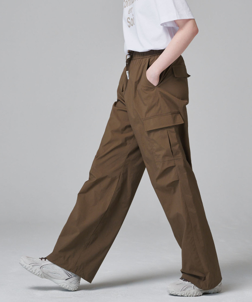 2163 ナイロンカーゴパンツ（ブラウン）