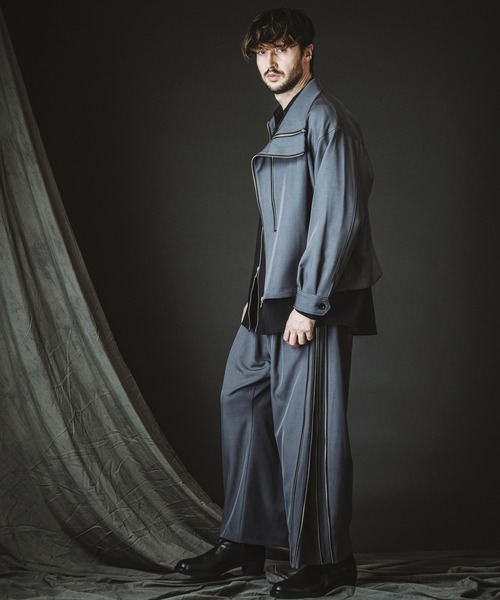 NO ID.(ノーアイディ)の「【NO ID.】Double Zip Big Track Blouson / ダブル ジップ ビッグ トラック ブルゾン(ブルゾン・メンズ・ブラック/グレー・ONE SIZE)」の18枚目の写真