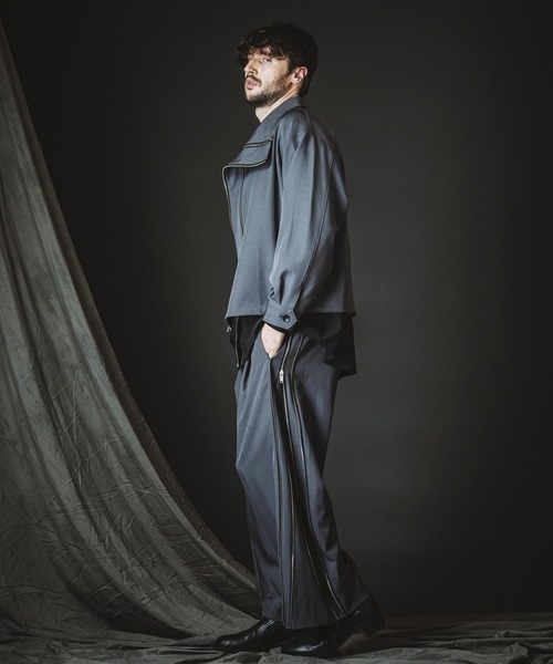 NO ID.(ノーアイディ)の「【NO ID.】Double Zip Big Track Blouson / ダブル ジップ ビッグ トラック ブルゾン(ブルゾン・メンズ・ブラック/グレー・ONE SIZE)」の22枚目の写真